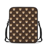 Cute Baby Grizzly Bear Pattern Print Rectangular Crossbody Bag