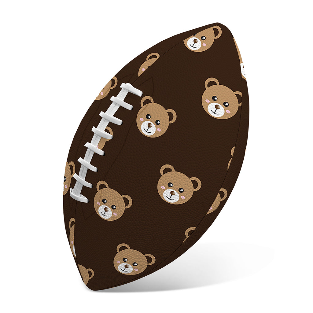 Cute Baby Grizzly Bear Pattern Print Rugby Ball