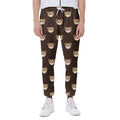 Cute Baby Grizzly Bear Pattern Print Joggers