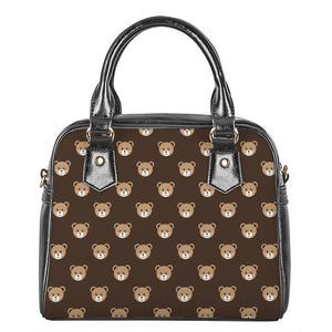 Cute Baby Grizzly Bear Pattern Print Shoulder Handbag