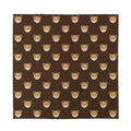 Cute Baby Grizzly Bear Pattern Print Silk Bandana
