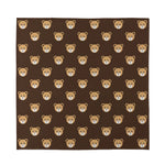 Cute Baby Grizzly Bear Pattern Print Silk Bandana