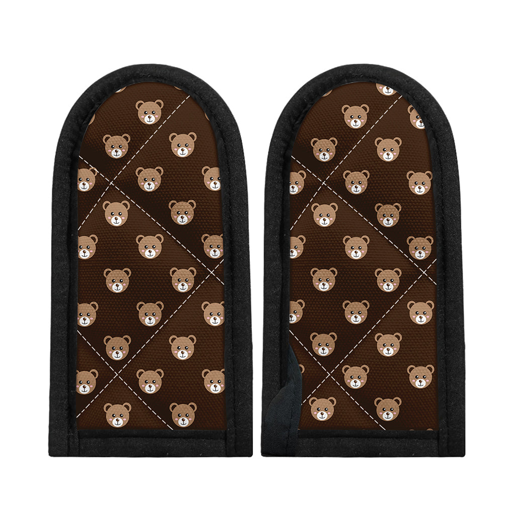 Cute Baby Grizzly Bear Pattern Print Skillet Handle Cover