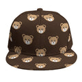 Cute Baby Grizzly Bear Pattern Print Snapback Cap