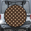 Cute Baby Grizzly Bear Pattern Print Tire Cover