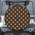 Cute Baby Grizzly Bear Pattern Print Tire Cover With Camera Hole