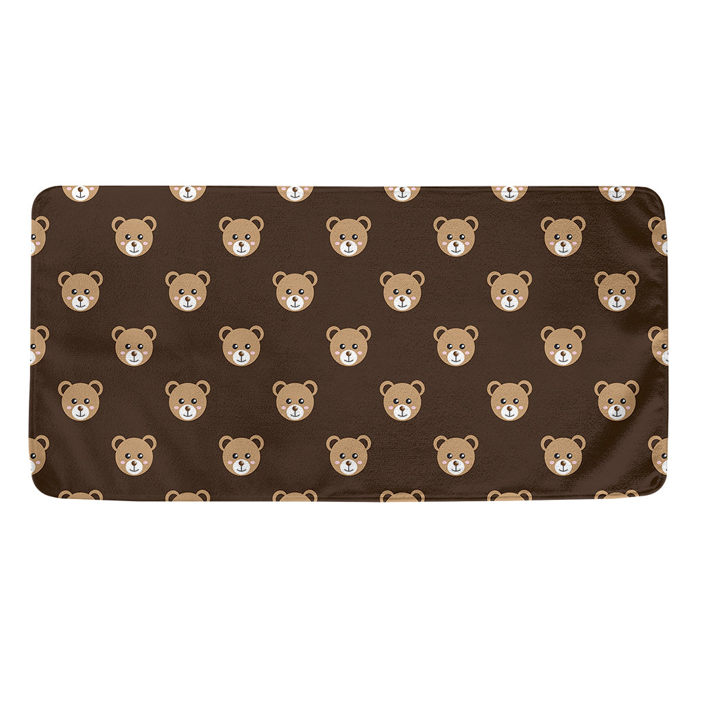 Cute Baby Grizzly Bear Pattern Print Towel