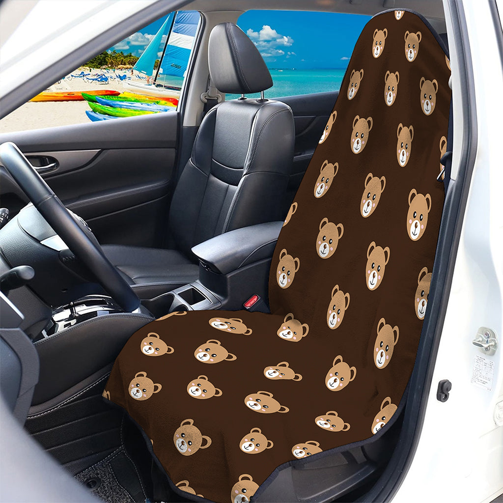 Cute Baby Grizzly Bear Pattern Print Waterproof Car Seat Cover