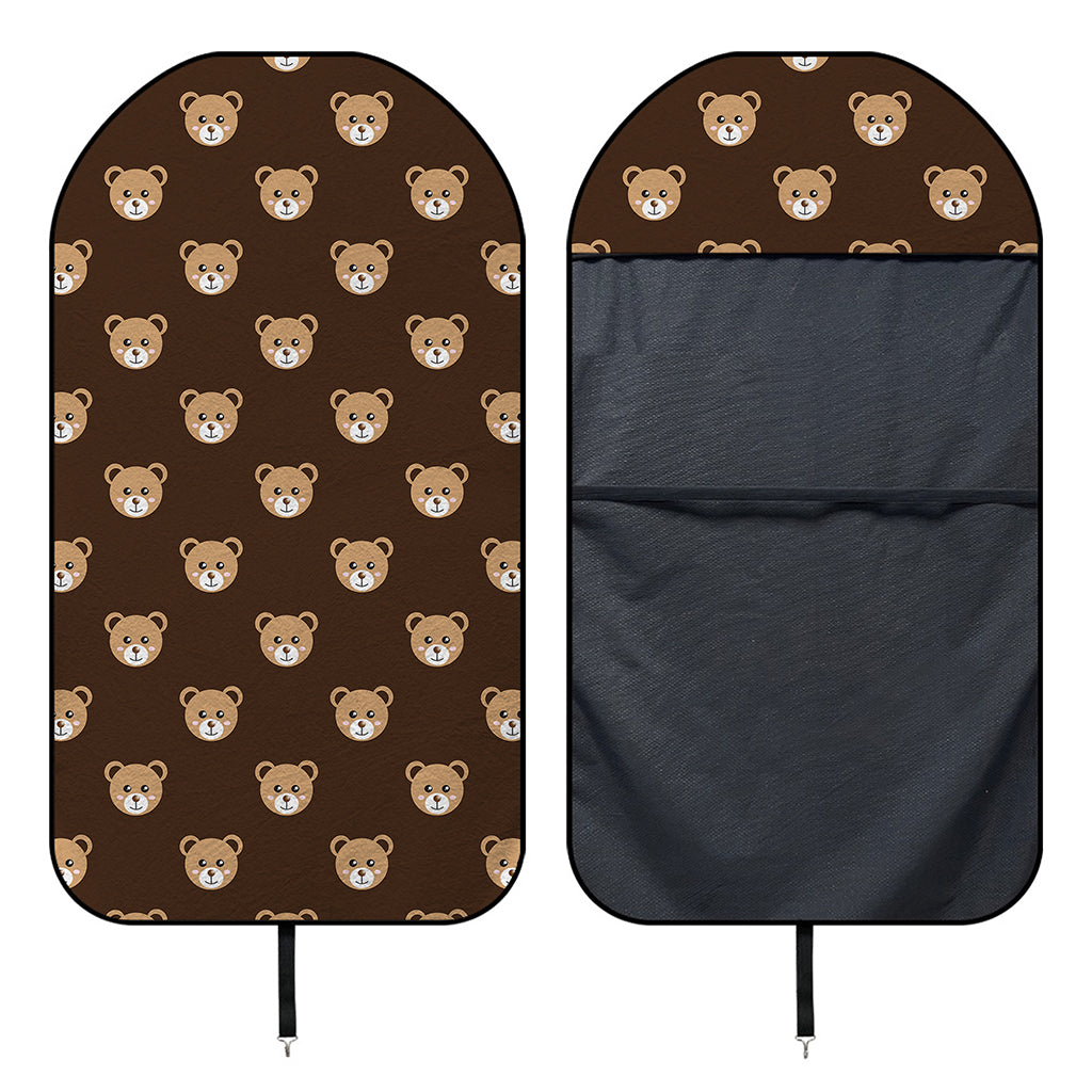 Cute Baby Grizzly Bear Pattern Print Waterproof Car Seat Cover