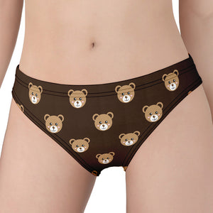 Cute Baby Grizzly Bear Pattern Print Women's Panties