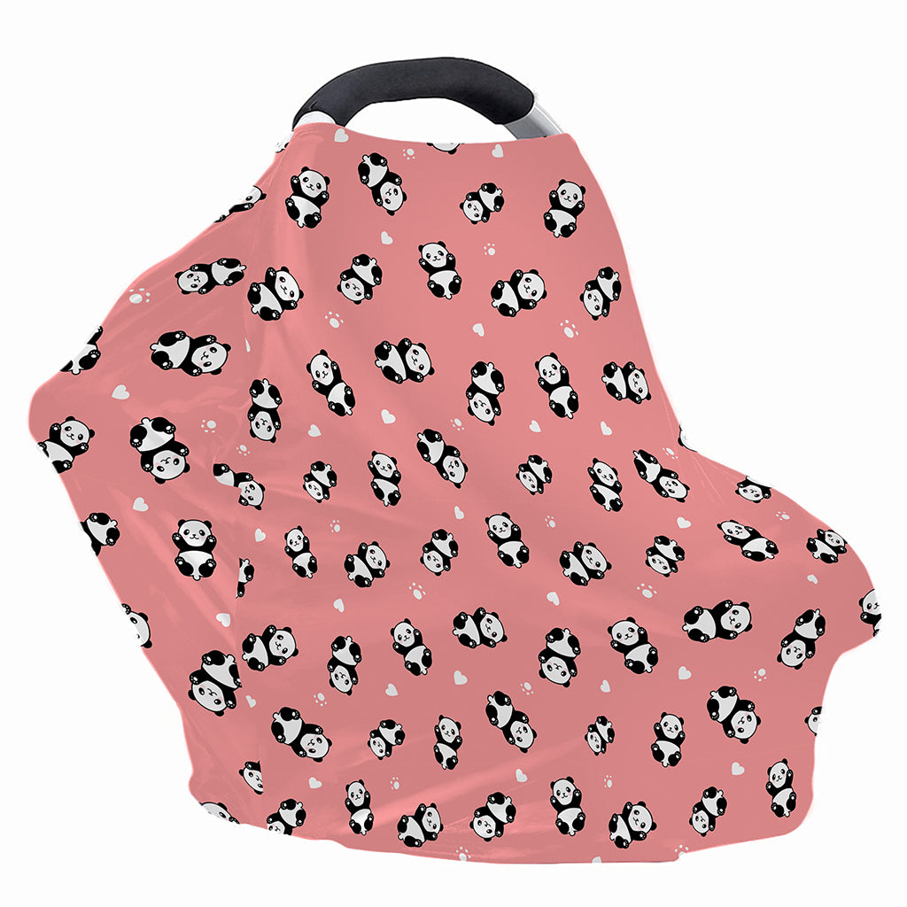 Cute Baby Panda Pattern Print Baby Seat Cover