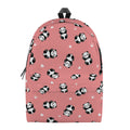 Cute Baby Panda Pattern Print School Backpack