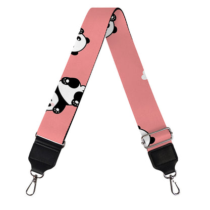 Cute Baby Panda Pattern Print Bag Strap