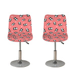 Cute Baby Panda Pattern Print Bar Stool Covers