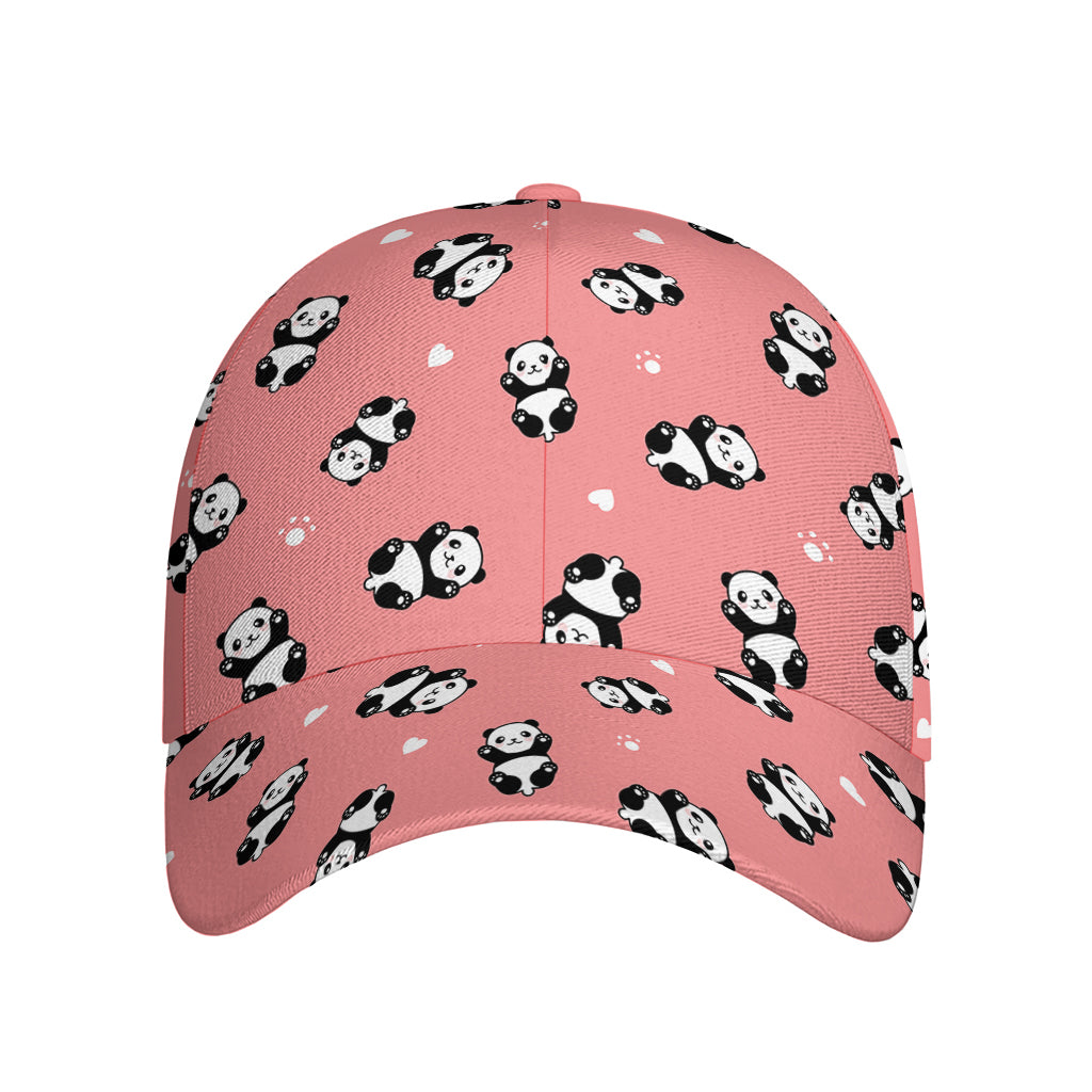 Cute Baby Panda Pattern Print Baseball Cap