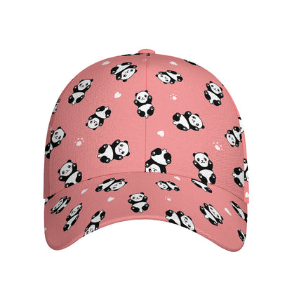 Cute Baby Panda Pattern Print Baseball Cap