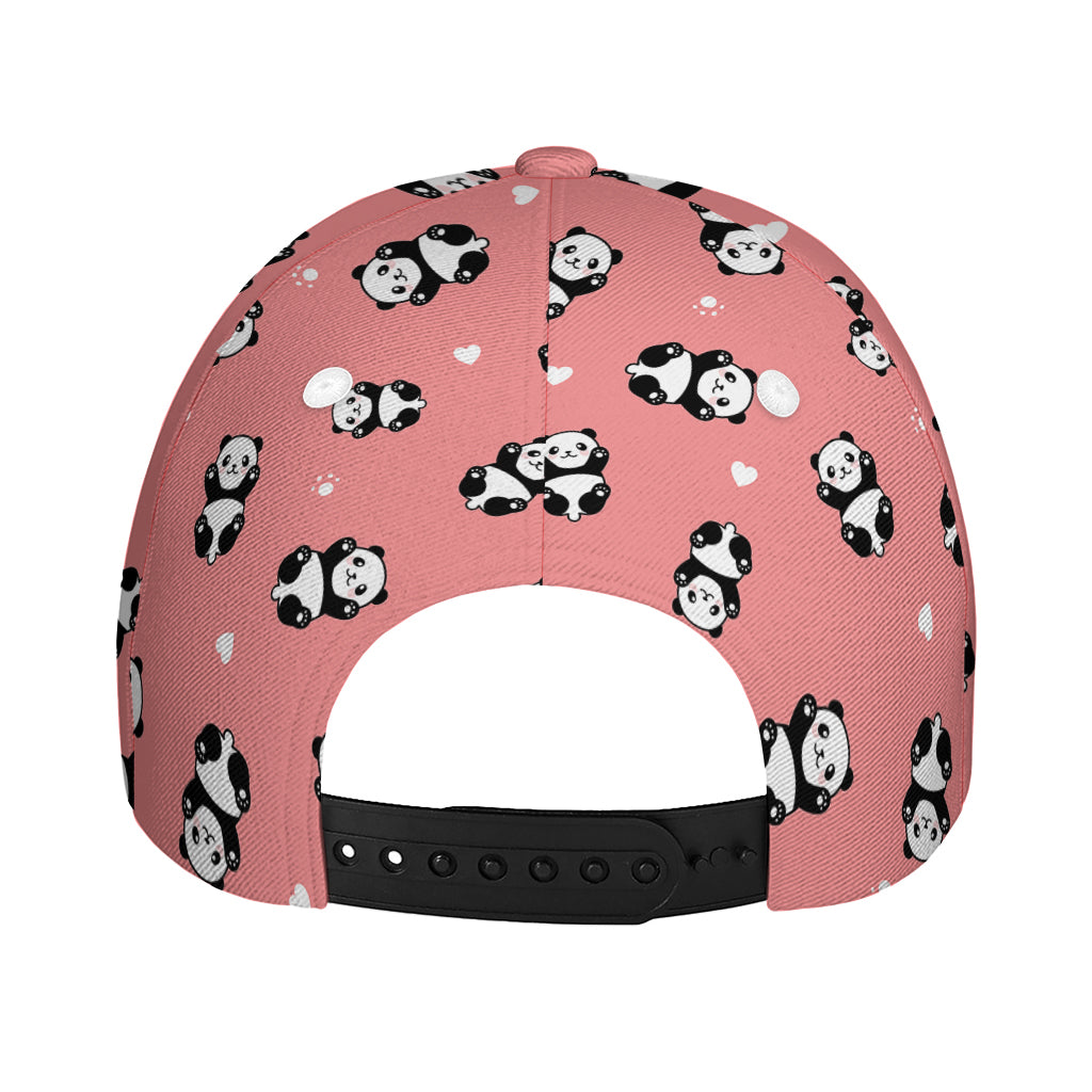 Cute Baby Panda Pattern Print Baseball Cap