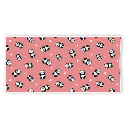 Cute Baby Panda Pattern Print Beach Towel