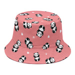 Cute Baby Panda Pattern Print Bucket Hat