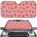 Cute Baby Panda Pattern Print Car Windshield Sun Shade