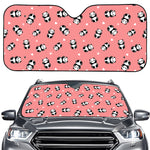 Cute Baby Panda Pattern Print Car Windshield Sun Shade
