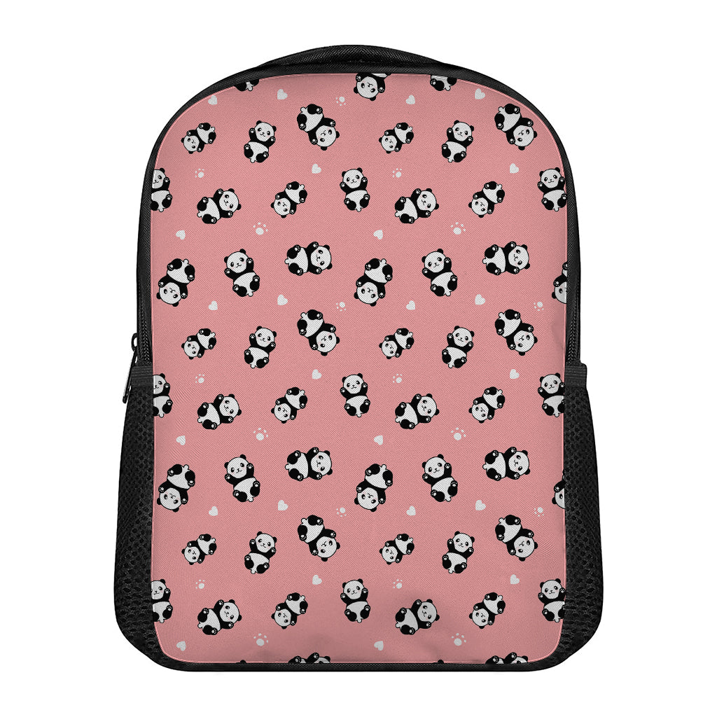 Cute Baby Panda Pattern Print Casual Backpack