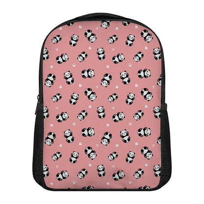 Cute Baby Panda Pattern Print Casual Backpack