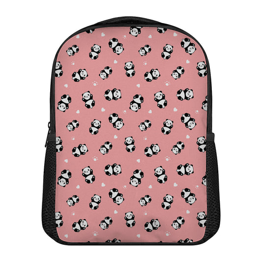 Cute Baby Panda Pattern Print Casual Backpack