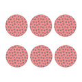Cute Baby Panda Pattern Print Coaster Set