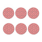 Cute Baby Panda Pattern Print Coaster Set