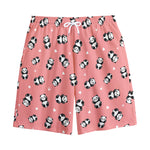 Cute Baby Panda Pattern Print Cotton Shorts