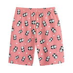 Cute Baby Panda Pattern Print Cotton Shorts