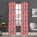 Cute Baby Panda Pattern Print Curtain