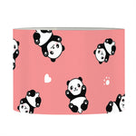 Cute Baby Panda Pattern Print Drum Lamp Shade