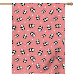 Cute Baby Panda Pattern Print House Flag