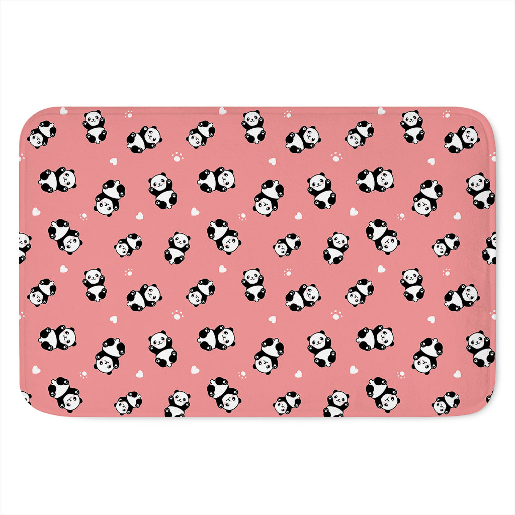 Cute Baby Panda Pattern Print Indoor Door Mat