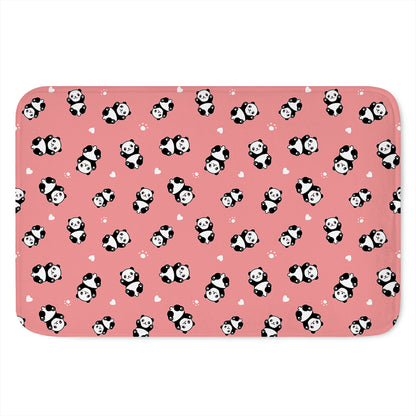 Cute Baby Panda Pattern Print Indoor Door Mat