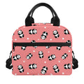 Cute Baby Panda Pattern Print Insulated Lunch Bag