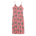 Cute Baby Panda Pattern Print Jersey Midi Cami Dress