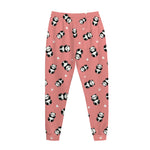 Cute Baby Panda Pattern Print Jogger Pants