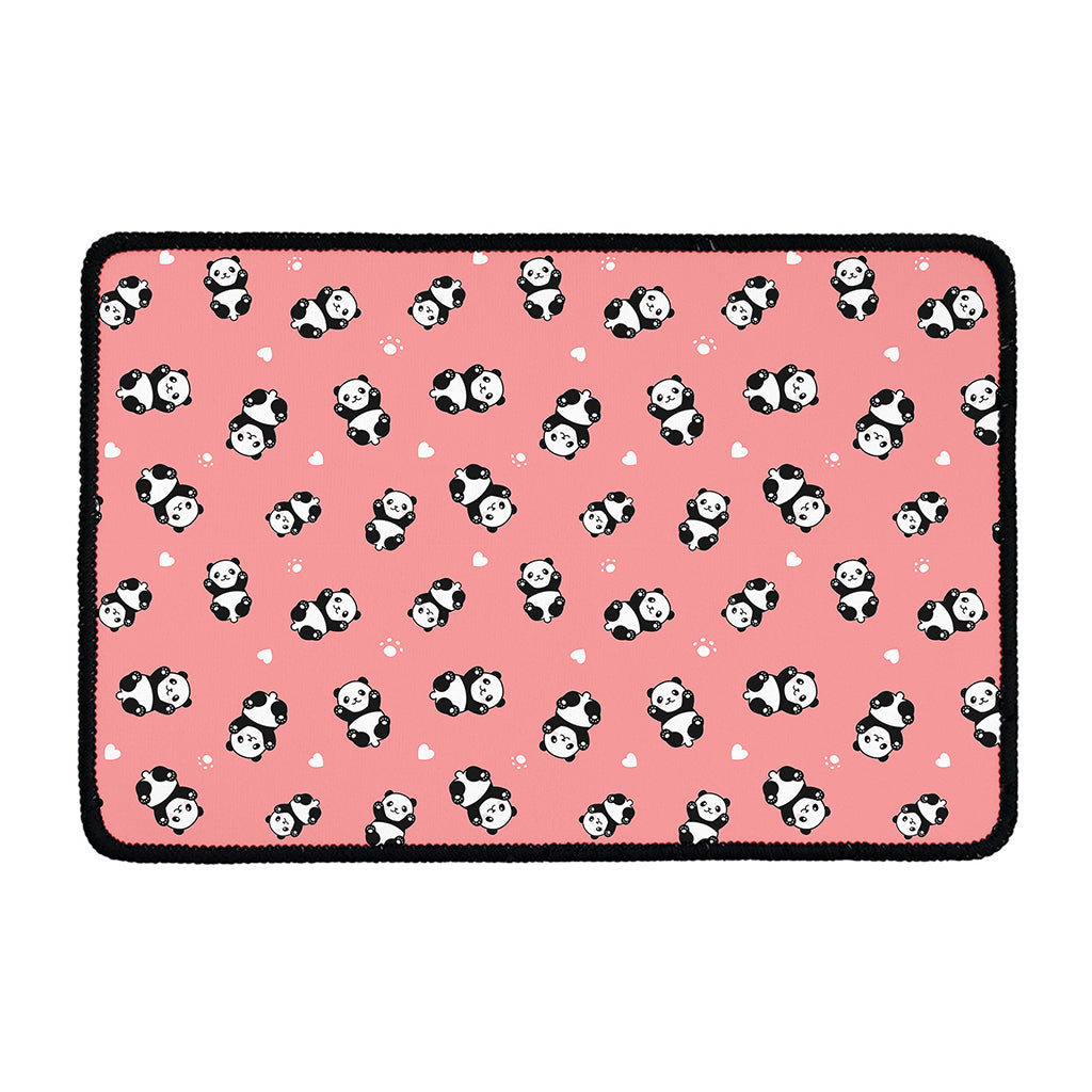 Cute Baby Panda Pattern Print Kitchen Mat