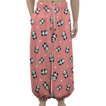 Cute Baby Panda Pattern Print Lantern Pants