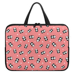 Cute Baby Panda Pattern Print Laptop Sleeve With Handle