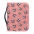 Cute Baby Panda Pattern Print Leather Bible Cover