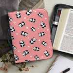 Cute Baby Panda Pattern Print Leather Bible Cover