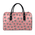 Cute Baby Panda Pattern Print Leather Duffel Bag