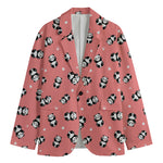 Cute Baby Panda Pattern Print Men's Blazer