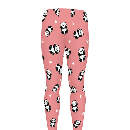 Cute Baby Panda Pattern Print Men's leggings
