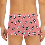 Cute Baby Panda Pattern Print Men's Short Boxer Briefs