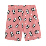 Cute Baby Panda Pattern Print Men's Sports Shorts